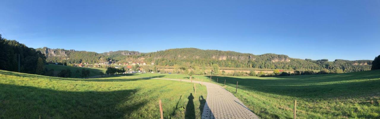 Moderne Pension Vonbartsch Mit Ladestation In Der Saechsischen Schweiz Struppen المظهر الخارجي الصورة